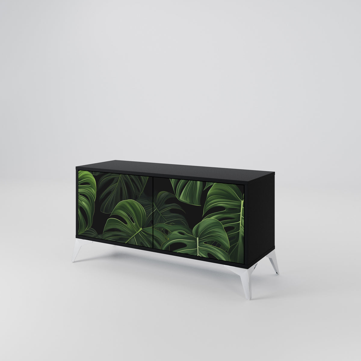 INFINITE MONSTERA Kompaktní dvoudveřový TV stolek