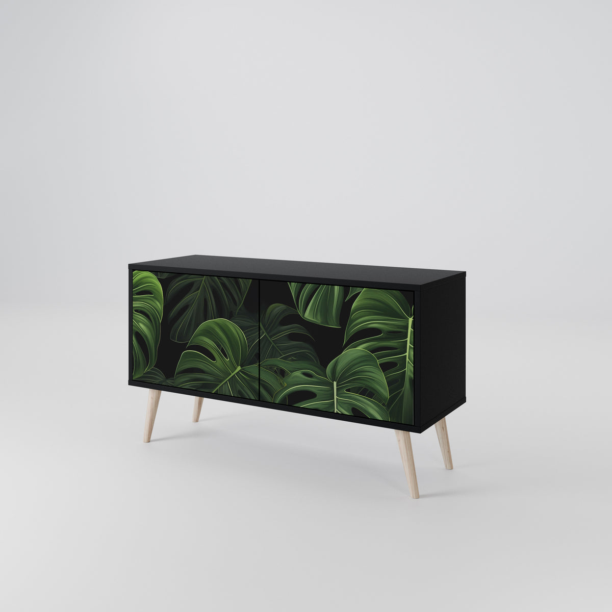 INFINITE MONSTERA Kompaktní dvoudveřový TV stolek
