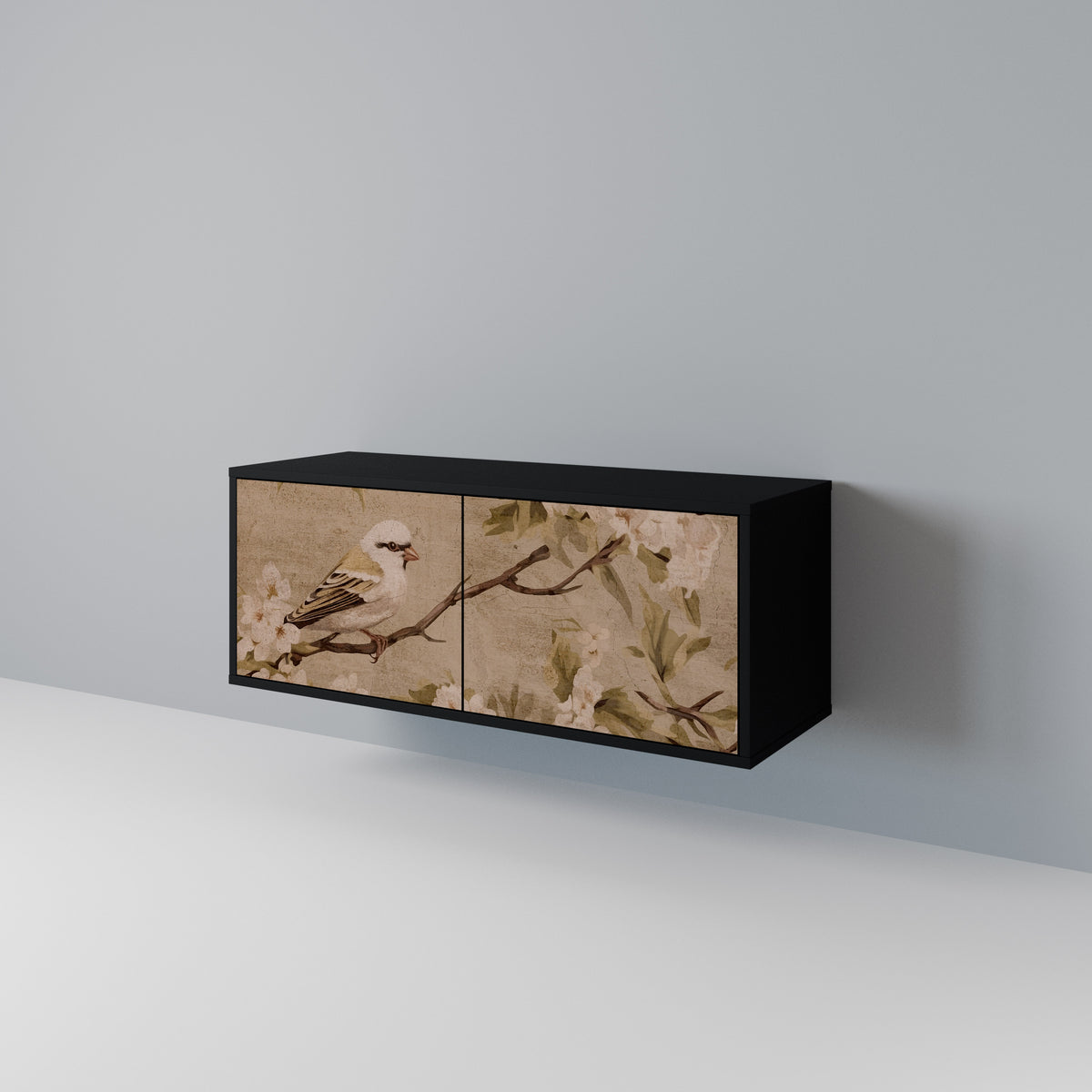 PETAL DISTINGUISH Kompaktní dvoudveřový TV stolek