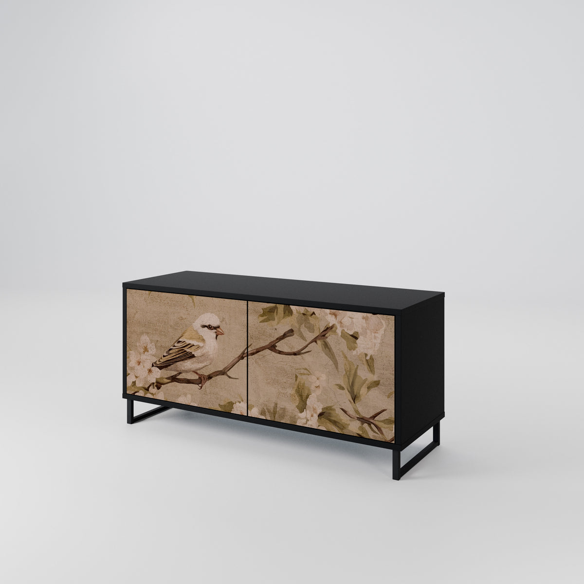 PETAL DISTINGUISH Kompaktní dvoudveřový TV stolek