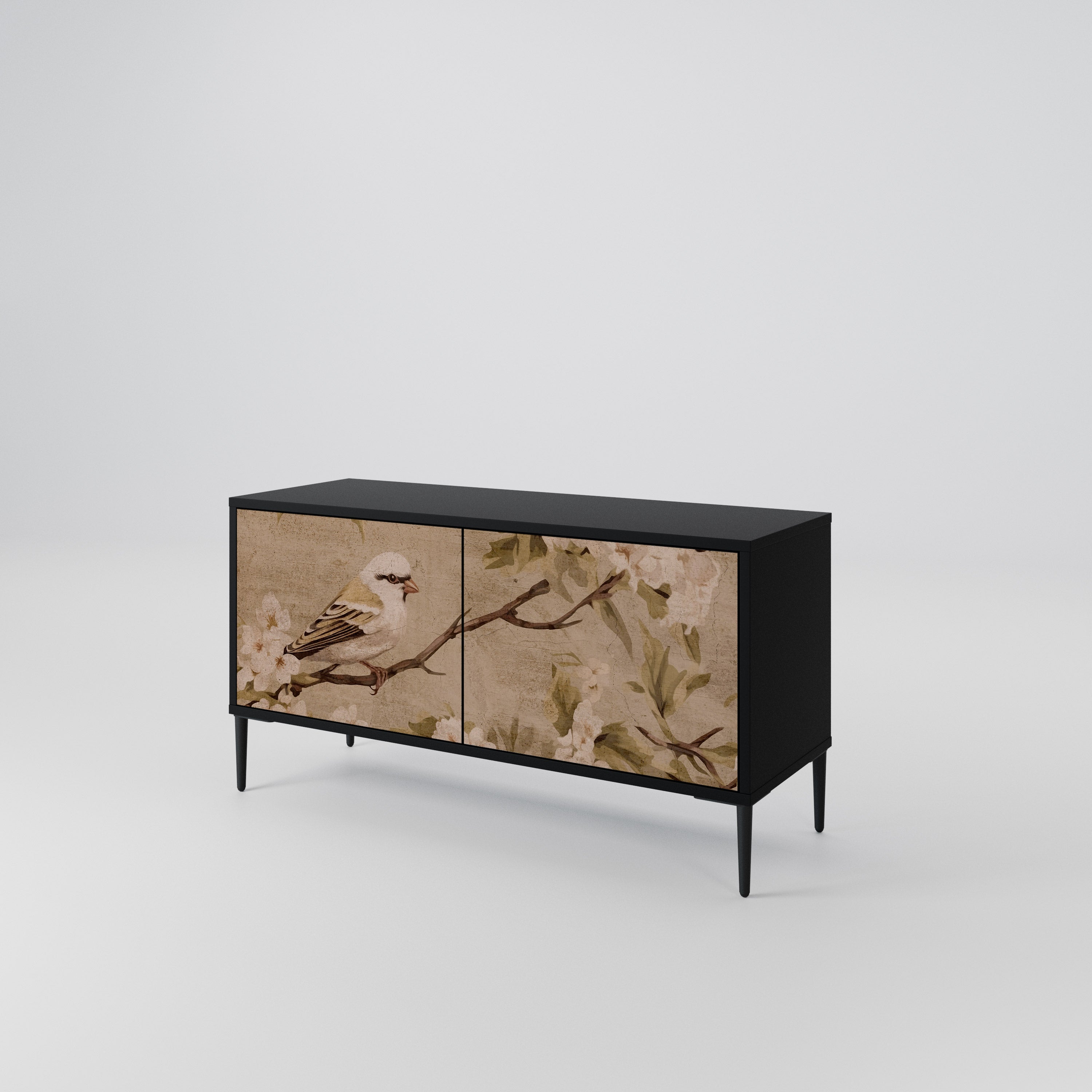 PETAL DISTINGUISH Compact 2-Door TV Cabinet