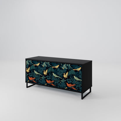 FOWL ORNAMENT Kompaktní dvoudveřový TV stolek
