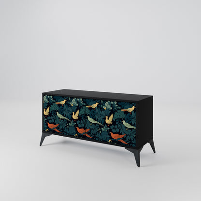 FOWL ORNAMENT Kompaktní dvoudveřový TV stolek