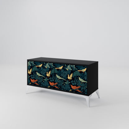 FOWL ORNAMENT Kompaktní dvoudveřový TV stolek
