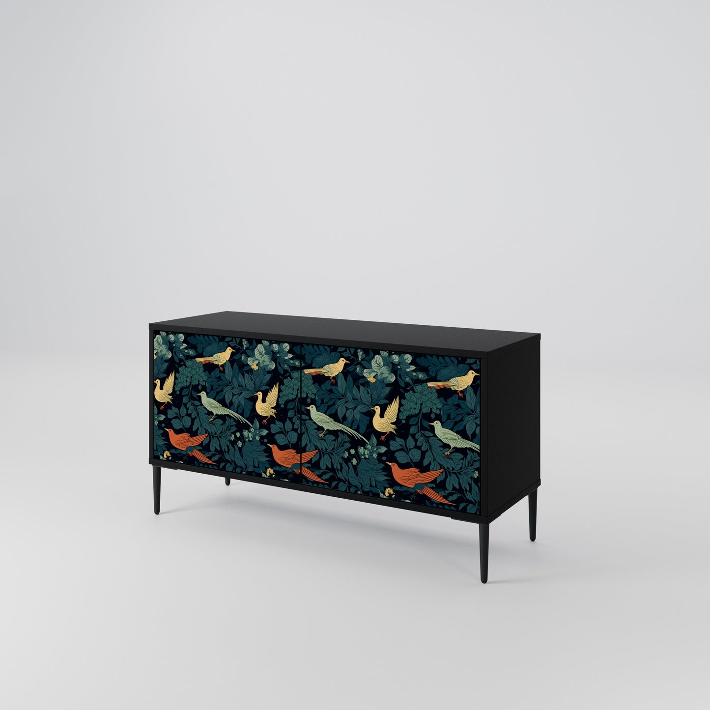 FOWL ORNAMENT Kompaktní dvoudveřový TV stolek