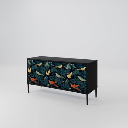 FOWL ORNAMENT Kompaktní dvoudveřový TV stolek