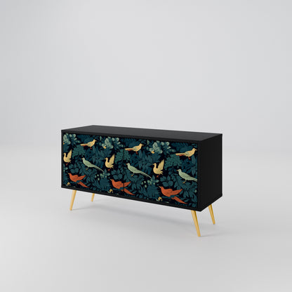 FOWL ORNAMENT Kompaktní dvoudveřový TV stolek