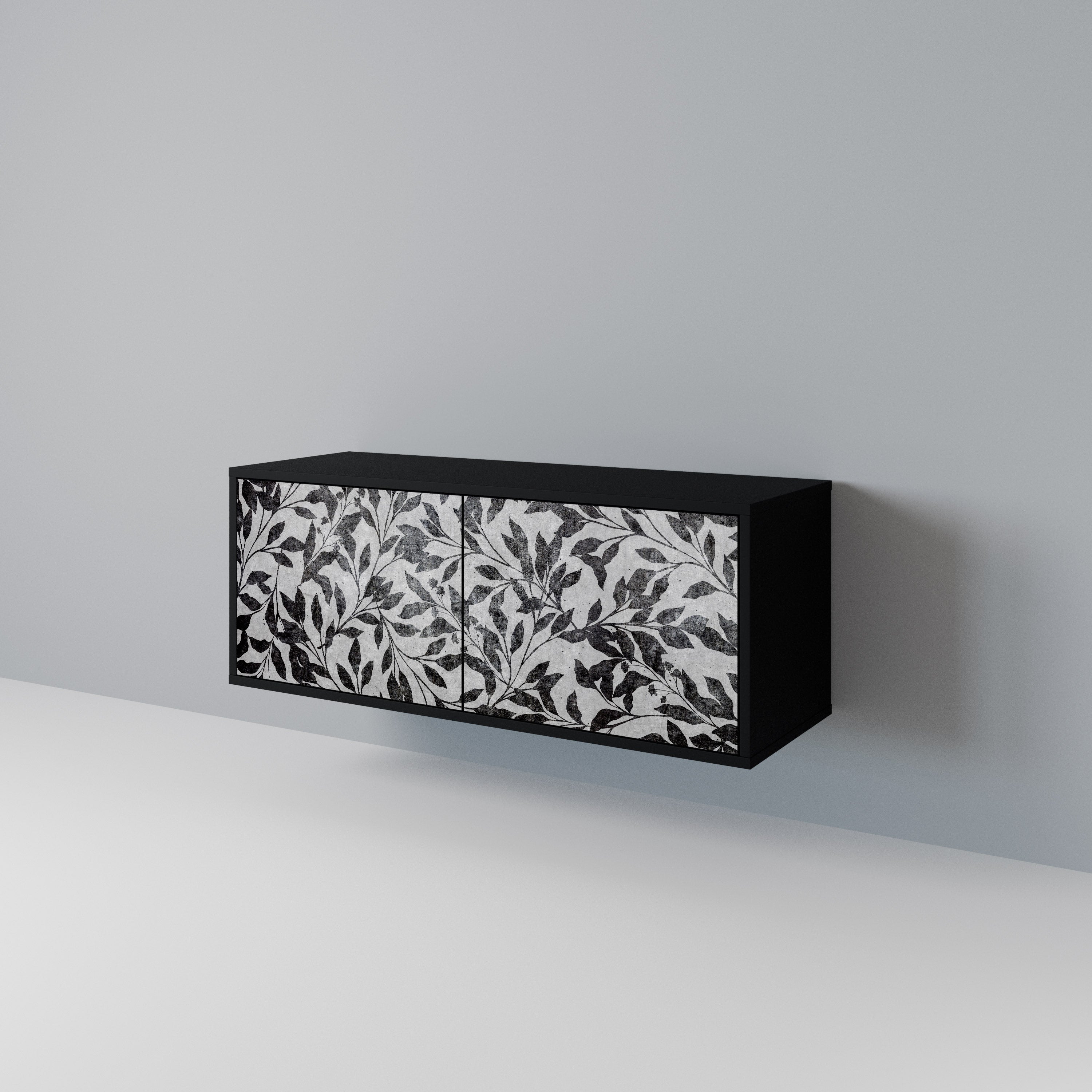 CHARCOAL SPROUT Compact 2-Door TV Cabinet