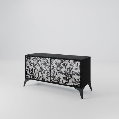 CHARCOAL SPROUT Kompaktní dvoudveřový TV stolek