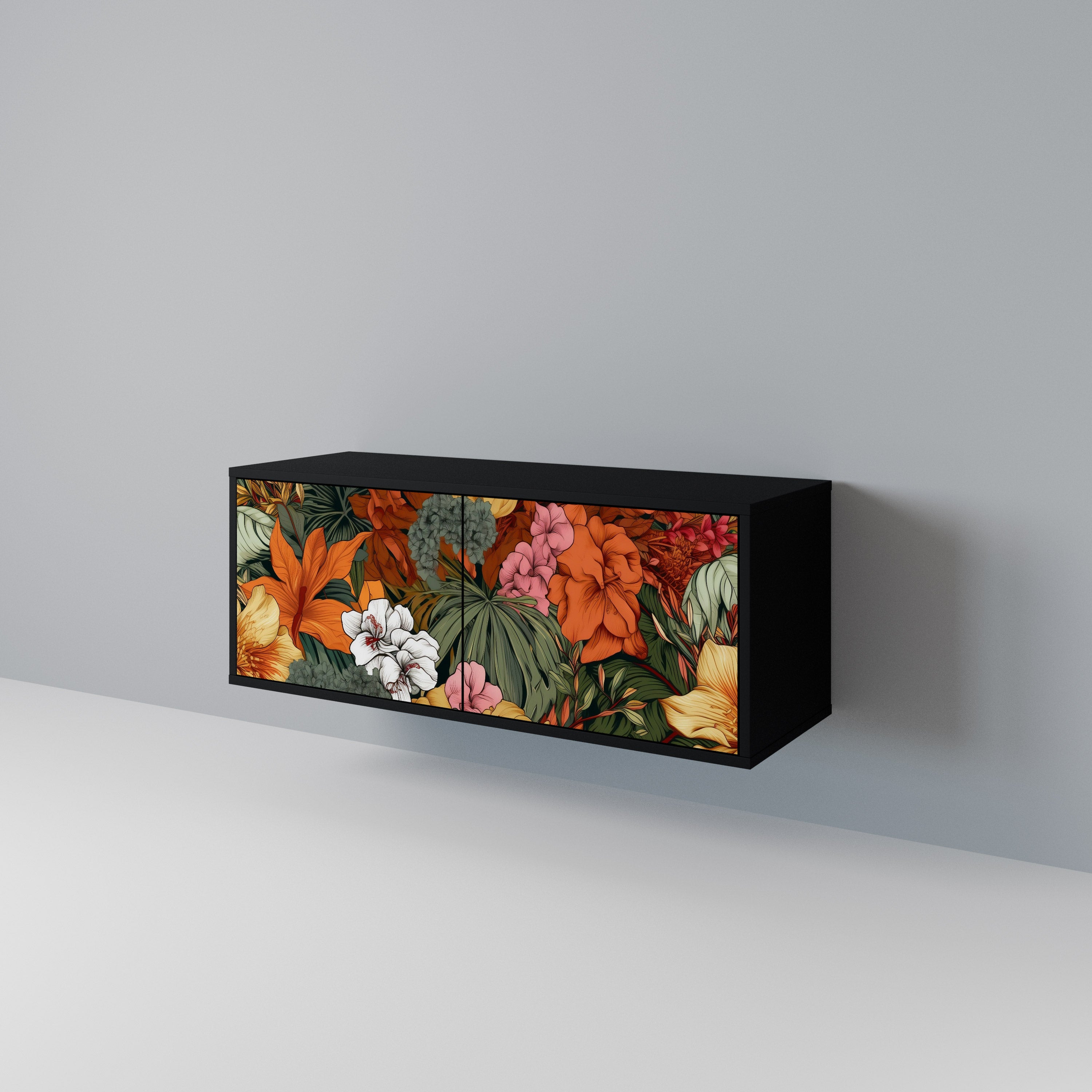 RADIANT FLORA Compact 2-Door TV Cabinet
