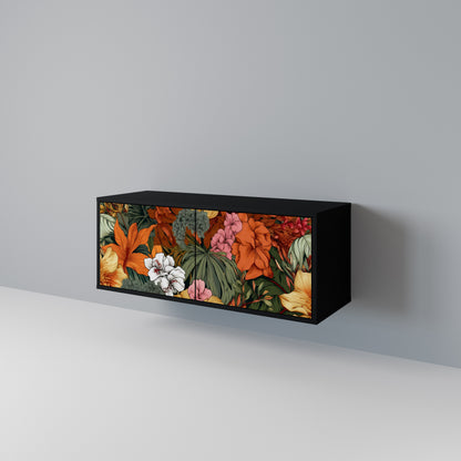 RADIANT FLORA Kompaktní dvoudveřový TV stolek