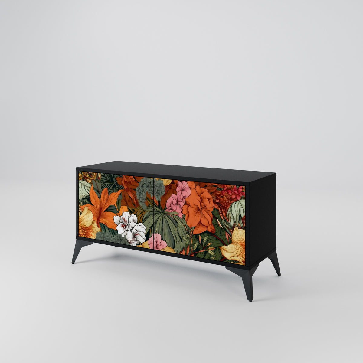 RADIANT FLORA Kompaktní dvoudveřový TV stolek