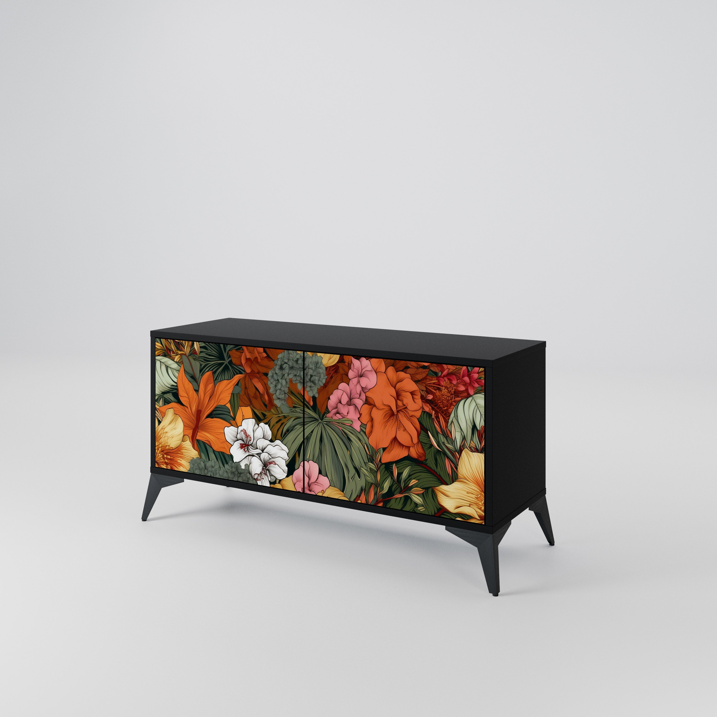 RADIANT FLORA Compact 2-Door TV Cabinet