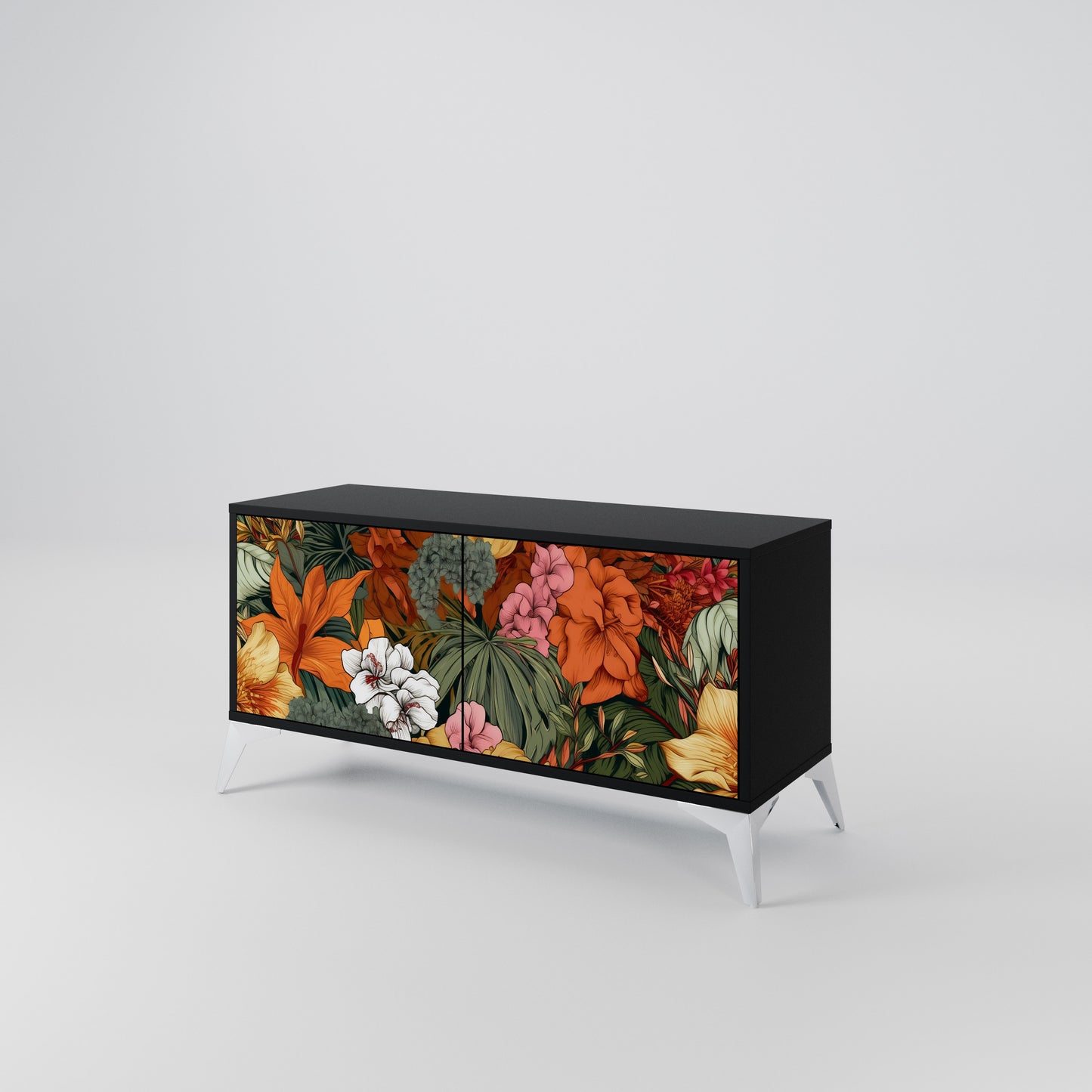 RADIANT FLORA Kompaktní dvoudveřový TV stolek