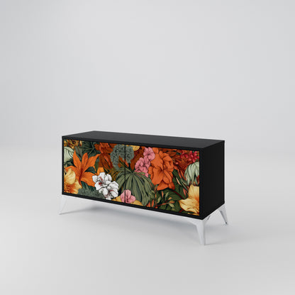 RADIANT FLORA Kompaktní dvoudveřový TV stolek