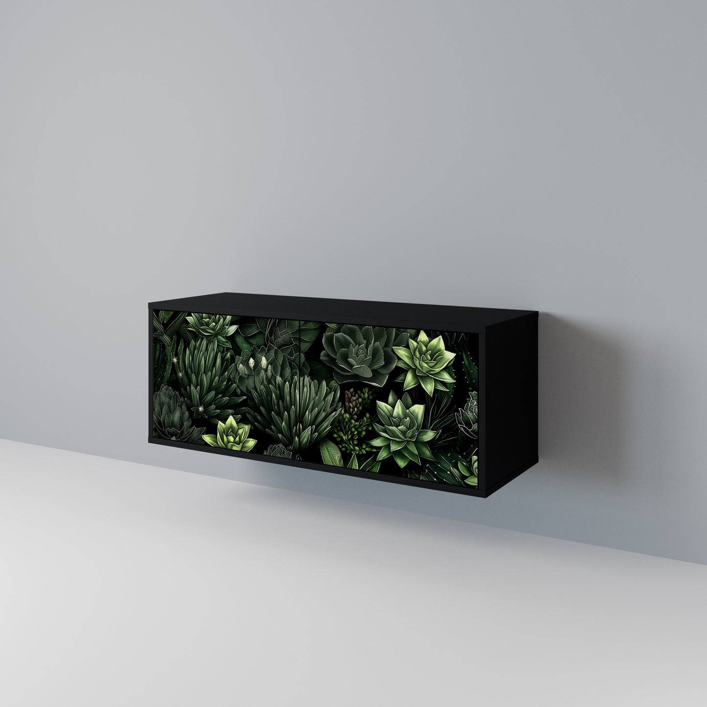 SUCCULENT JUNGLE Kompaktní dvoudveřový TV stolek