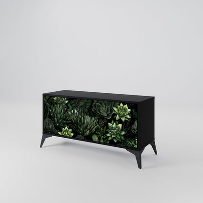 SUCCULENT JUNGLE Kompaktní dvoudveřový TV stolek