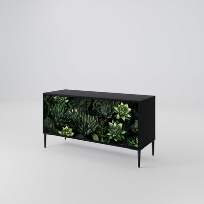 SUCCULENT JUNGLE Kompaktní dvoudveřový TV stolek