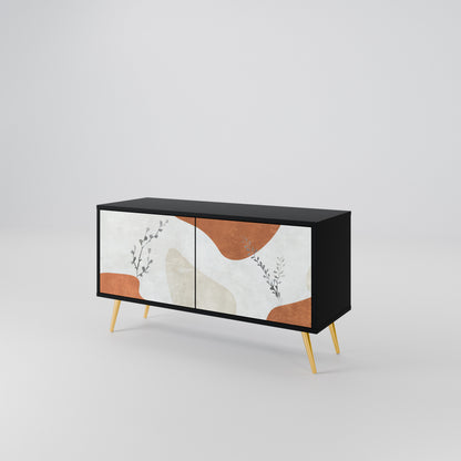 TRANQUIL TWIG Kompaktní dvoudveřový TV stolek