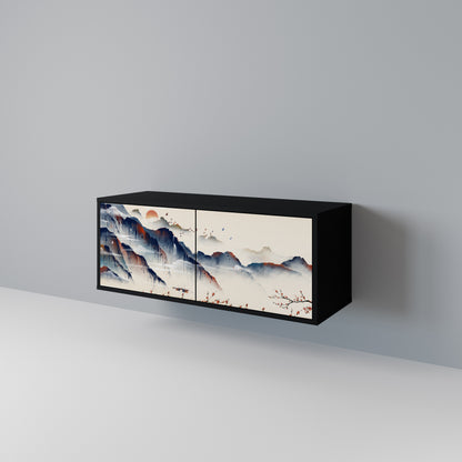 JAPANESE LANDSCAPE Kompaktní dvoudveřový TV stolek