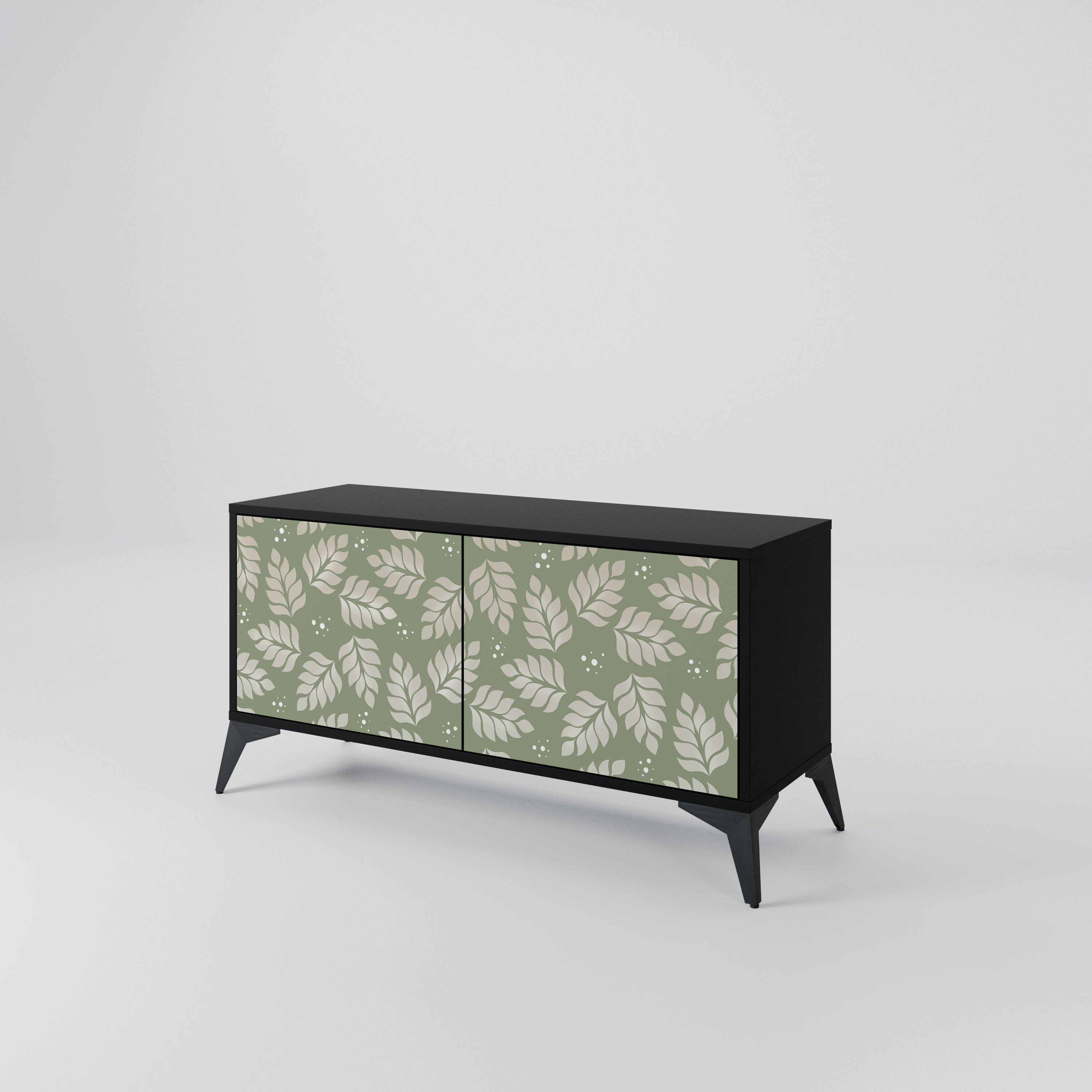 LEAVES ON GREEN Compact 2-Door TV Cabinet