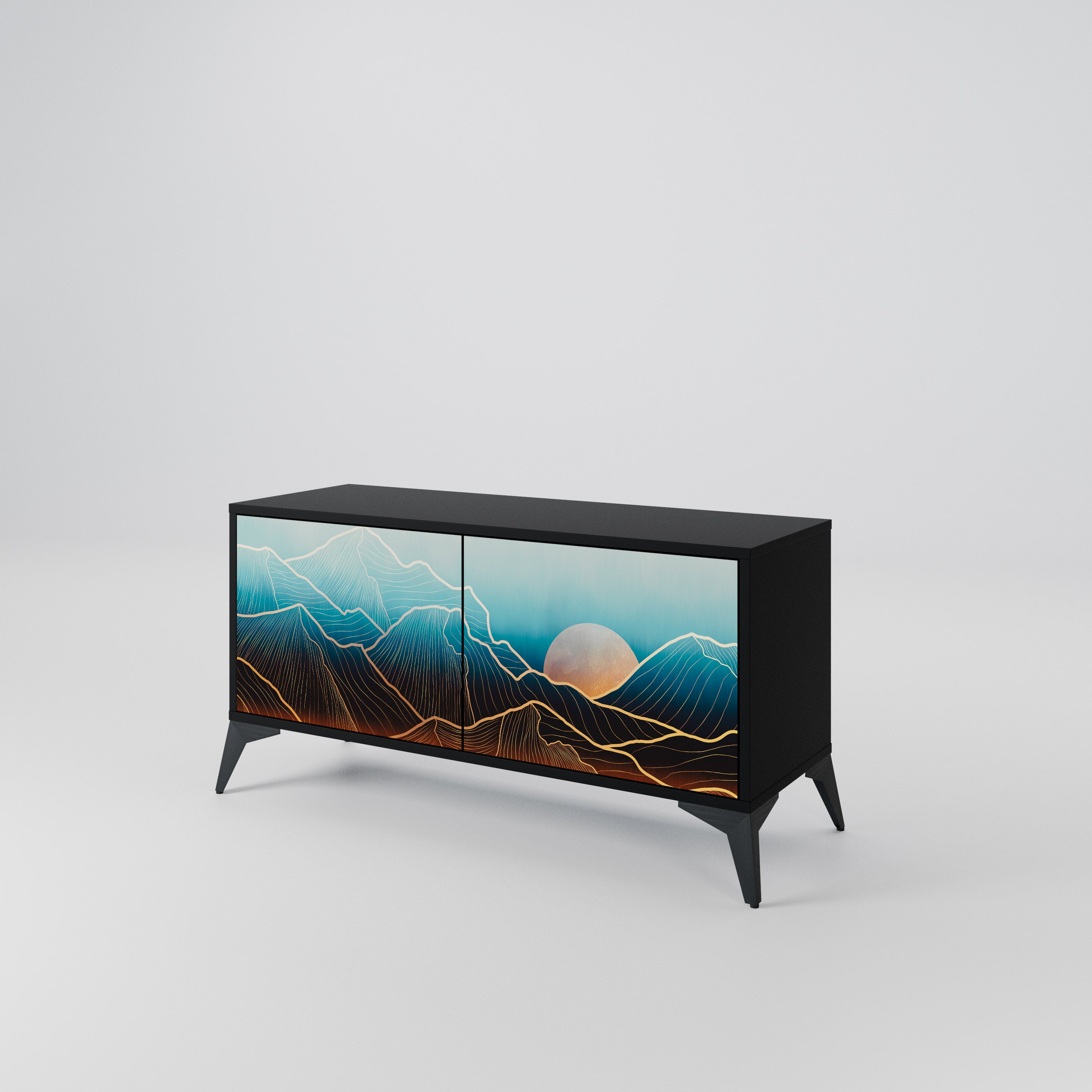 LUNAR SECRETS Compact 2-Door TV Cabinet