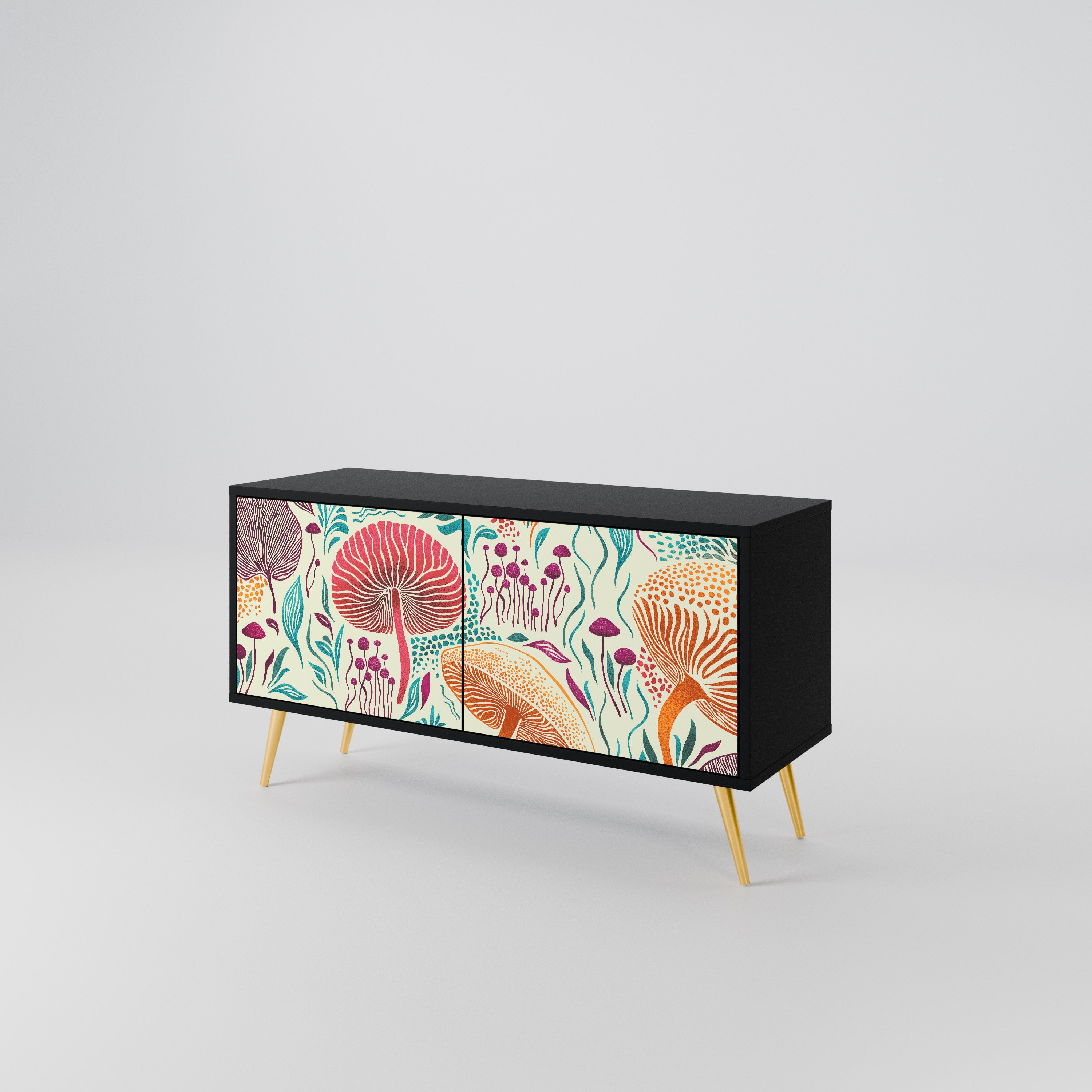FUNGUS FANTASY Compact 2-Door TV Cabinet