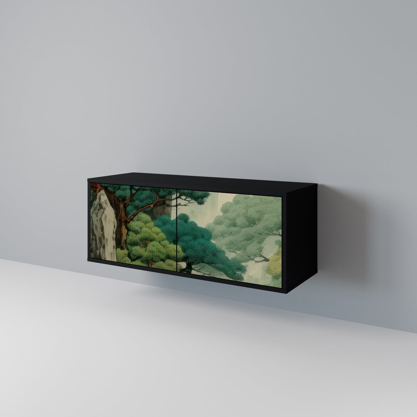 VERDURE ABYSS Kompaktní dvoudveřový TV stolek