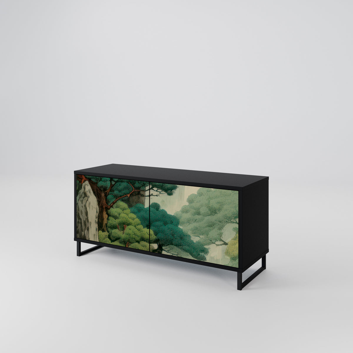 VERDURE ABYSS Kompaktní dvoudveřový TV stolek