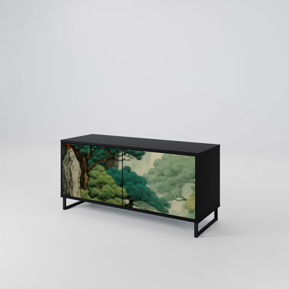 VERDURE ABYSS Kompaktní dvoudveřový TV stolek