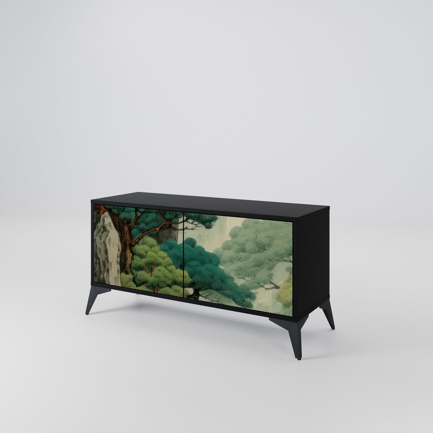 VERDURE ABYSS Kompaktní dvoudveřový TV stolek
