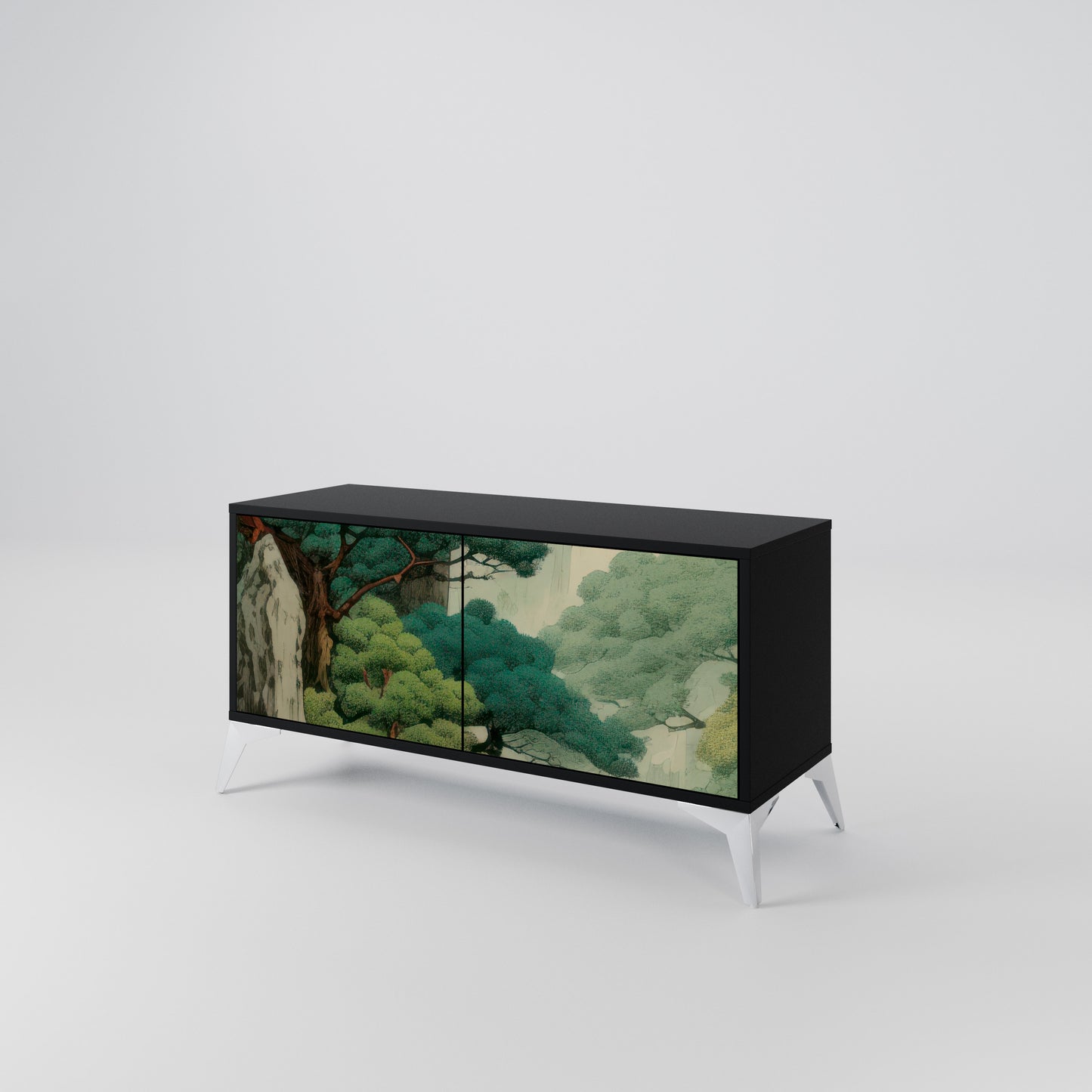 VERDURE ABYSS Kompaktní dvoudveřový TV stolek