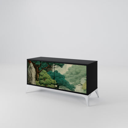 VERDURE ABYSS Kompaktní dvoudveřový TV stolek