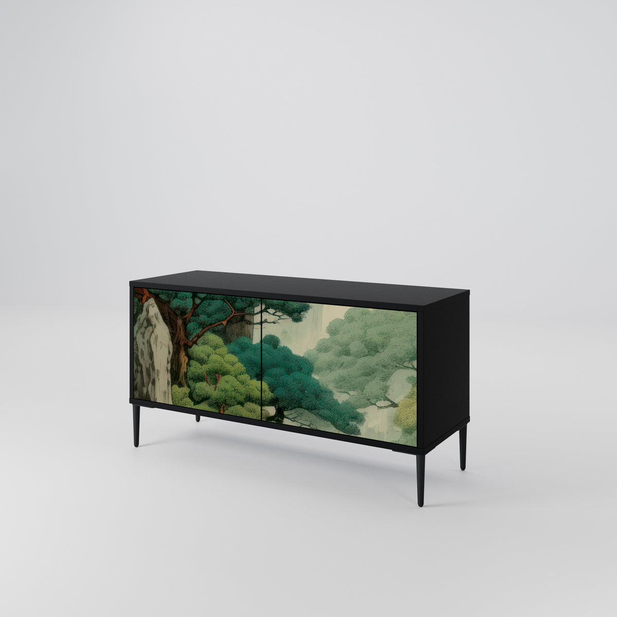 VERDURE ABYSS Kompaktní dvoudveřový TV stolek