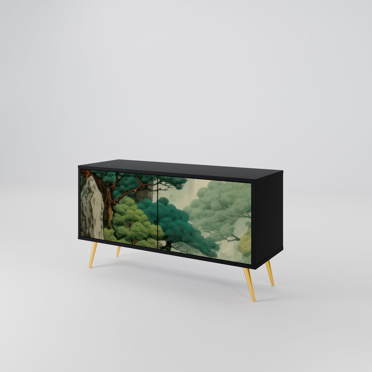 VERDURE ABYSS Kompaktní dvoudveřový TV stolek