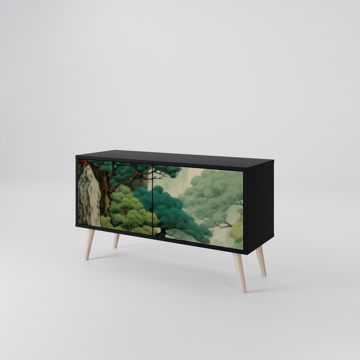 VERDURE ABYSS Kompaktní dvoudveřový TV stolek