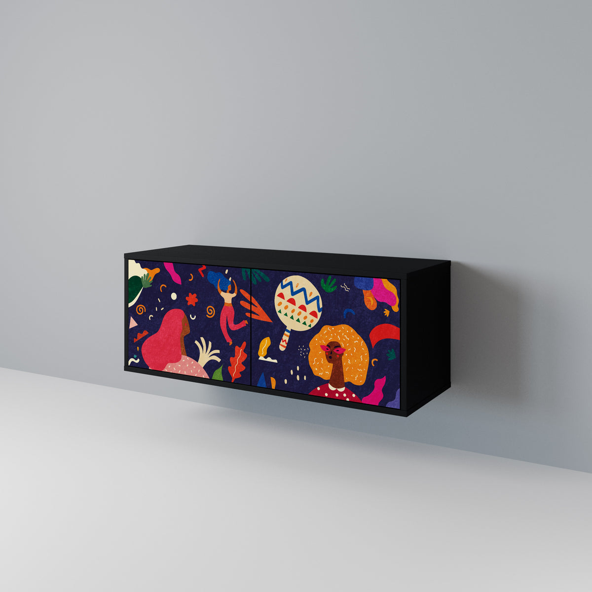 FESTIVE PLEASURES Kompaktní dvoudveřový TV stolek