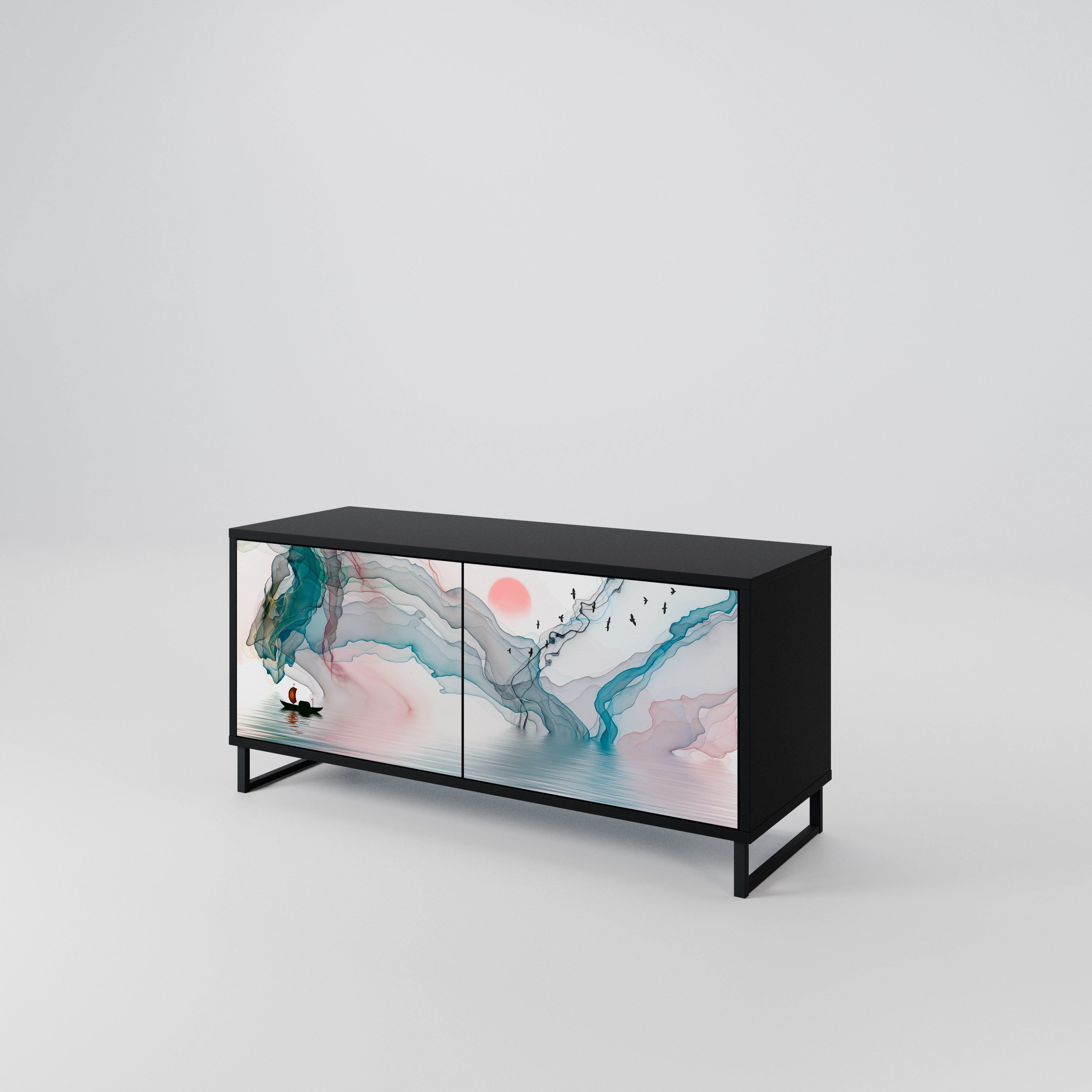VELVET CROSSING Compact 2-Door TV Cabinet