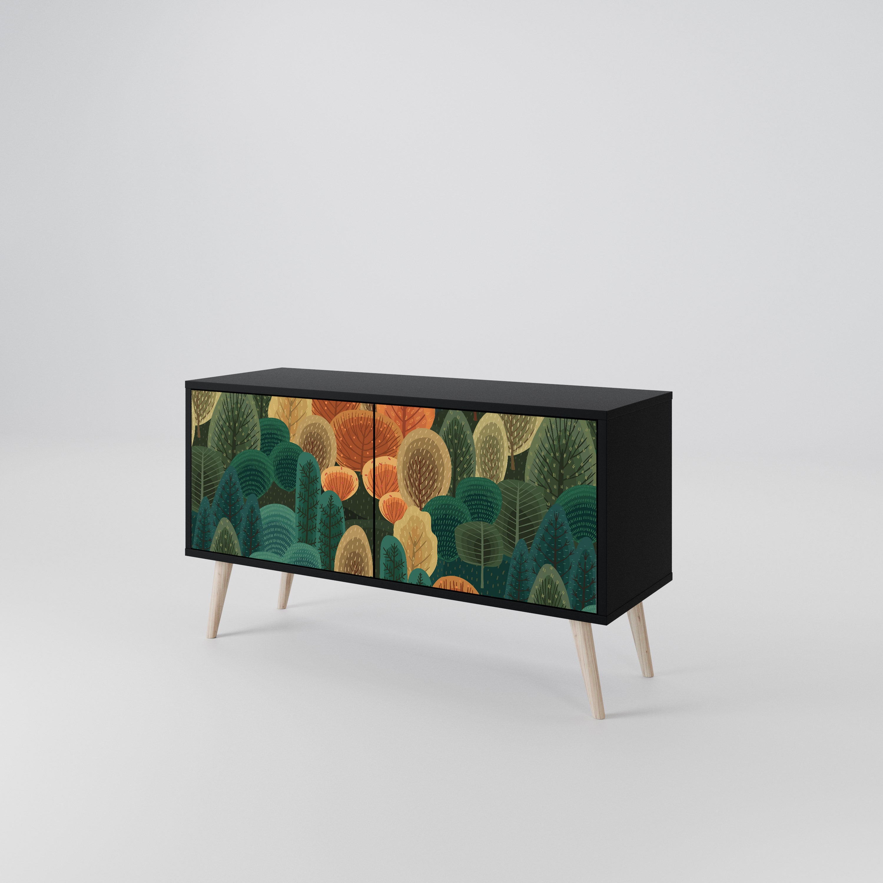 AUTUMN KALEIDOSCOPE Compact 2-Door TV Cabinet