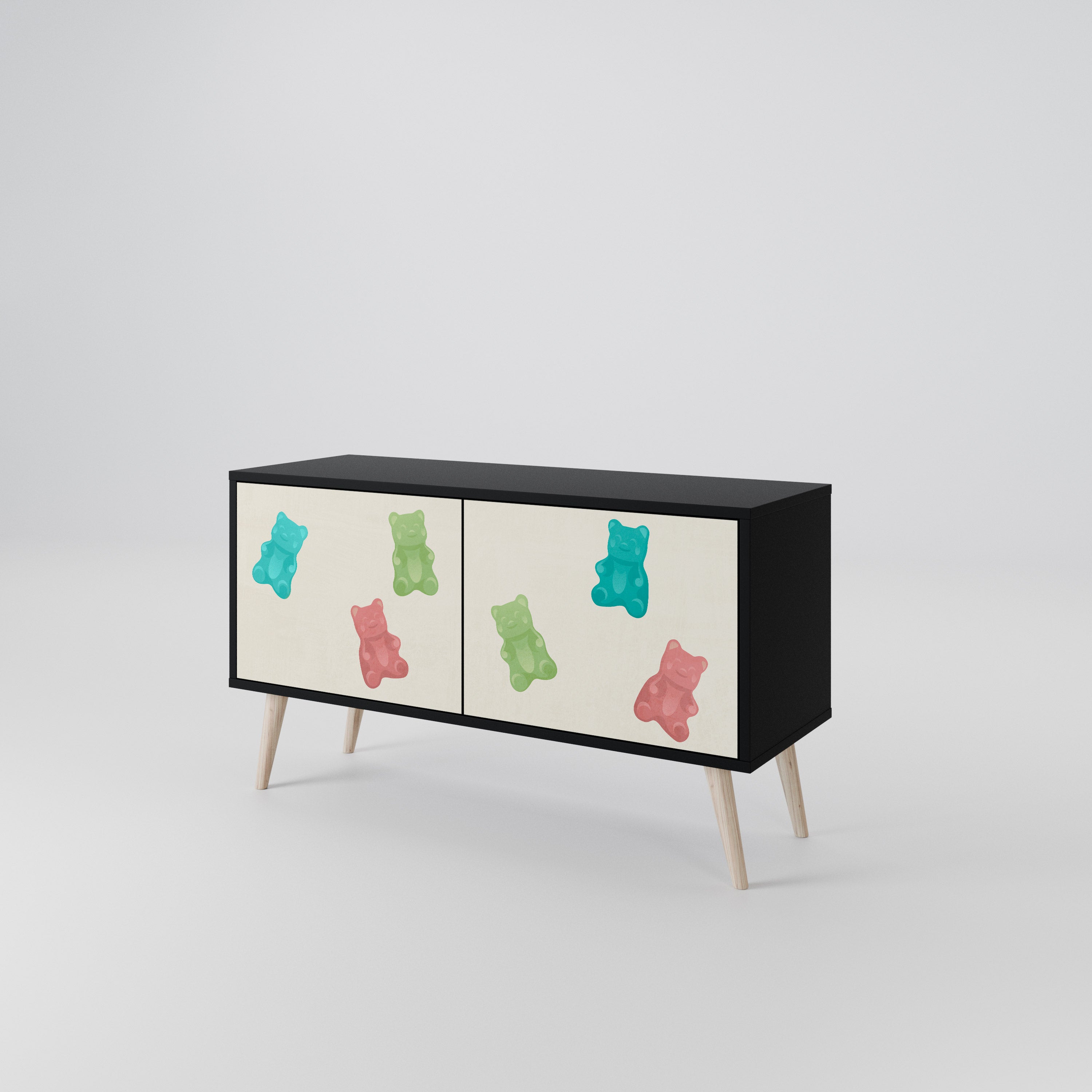 GUMMY BEARS Compact 2-Door TV Cabinet