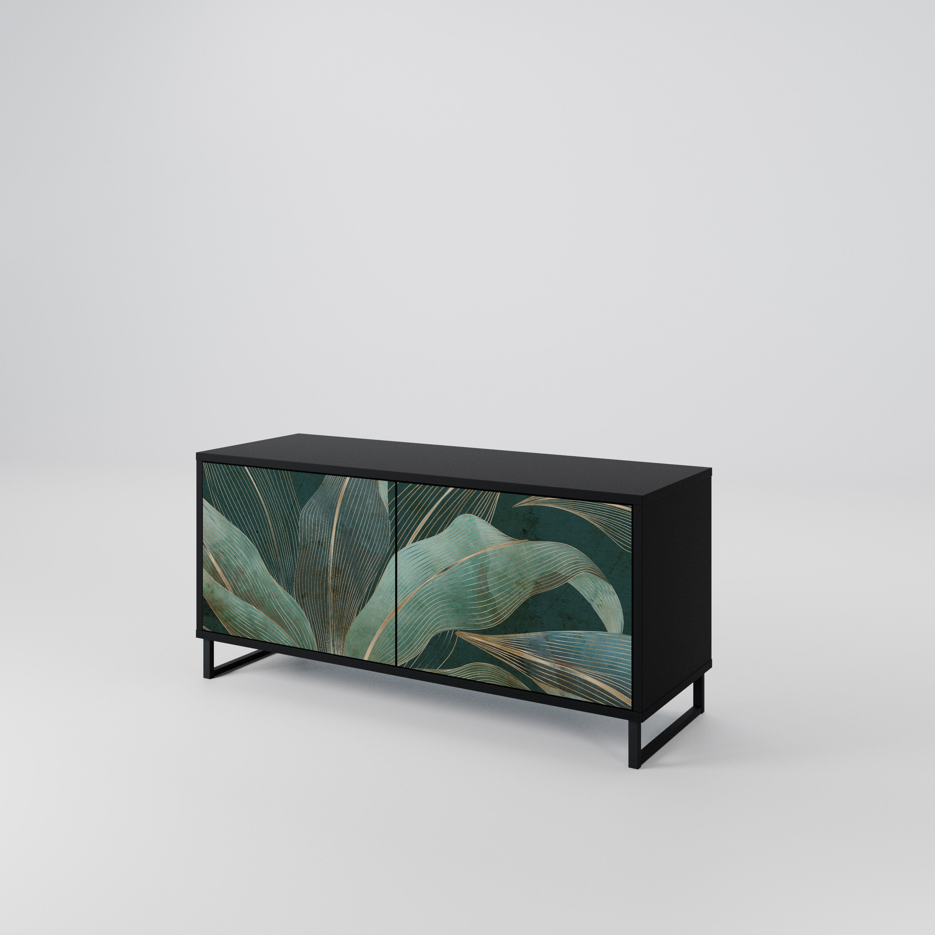 ROYAL GREEN Compact 2-Door TV Cabinet