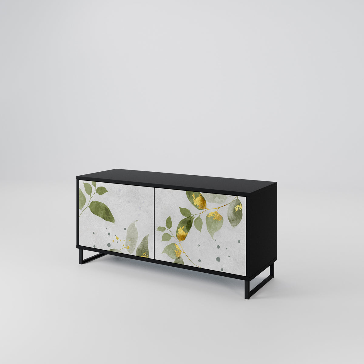 ELEGANT BOTANICS Kompaktní dvoudveřový TV stolek