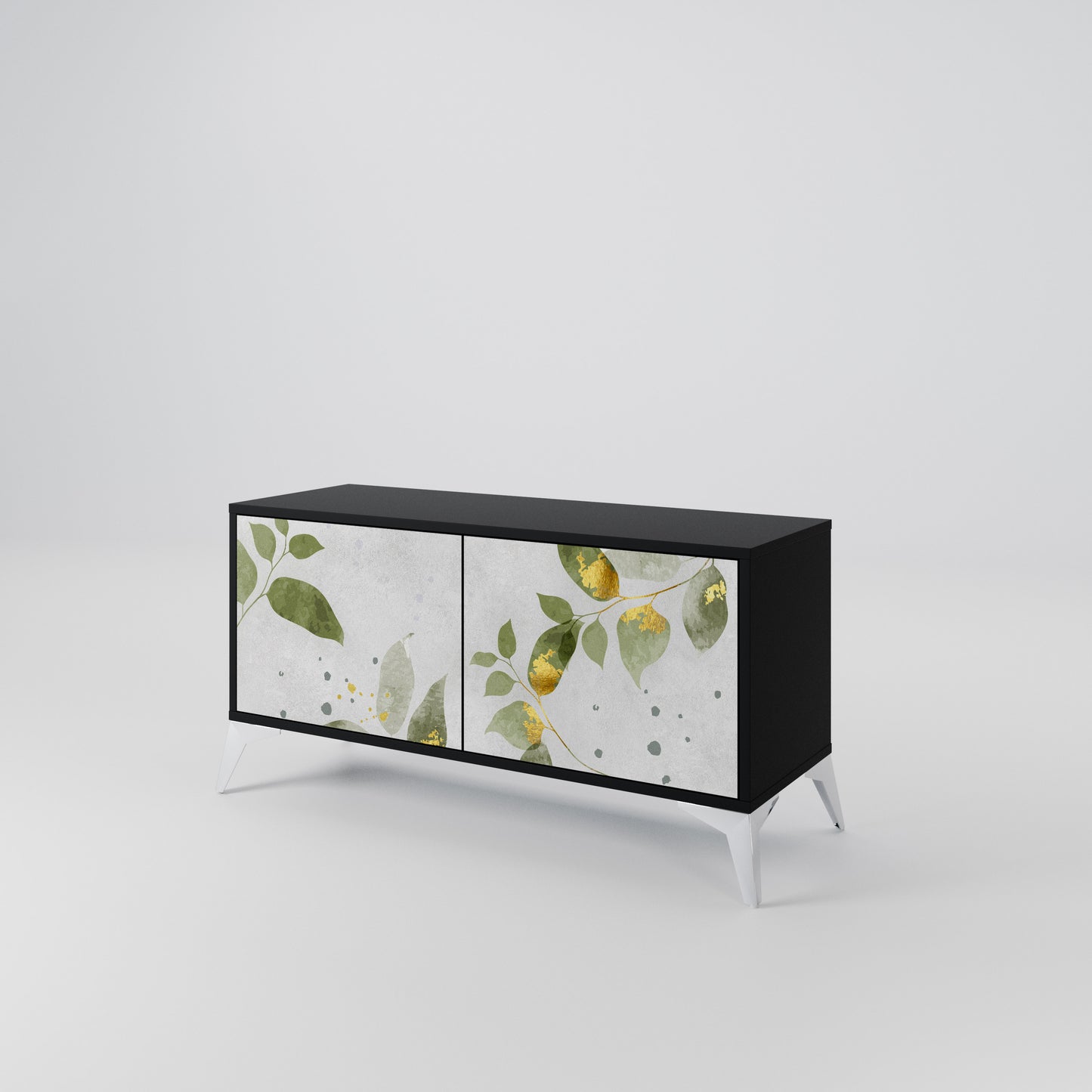 ELEGANT BOTANICS Kompaktní dvoudveřový TV stolek