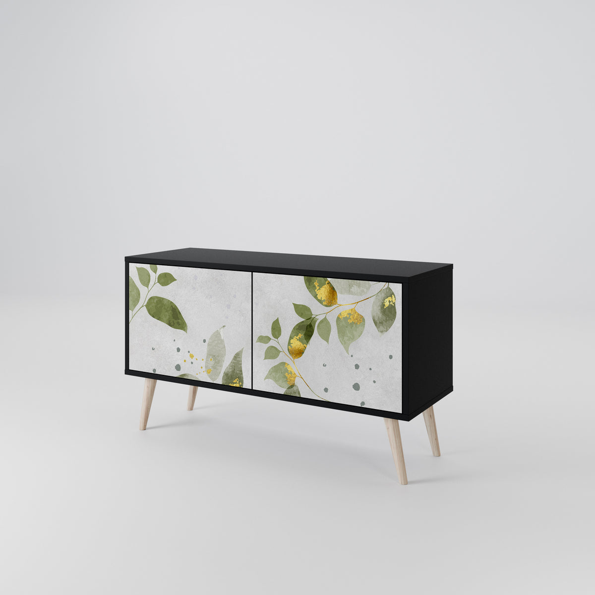ELEGANT BOTANICS Kompaktní dvoudveřový TV stolek