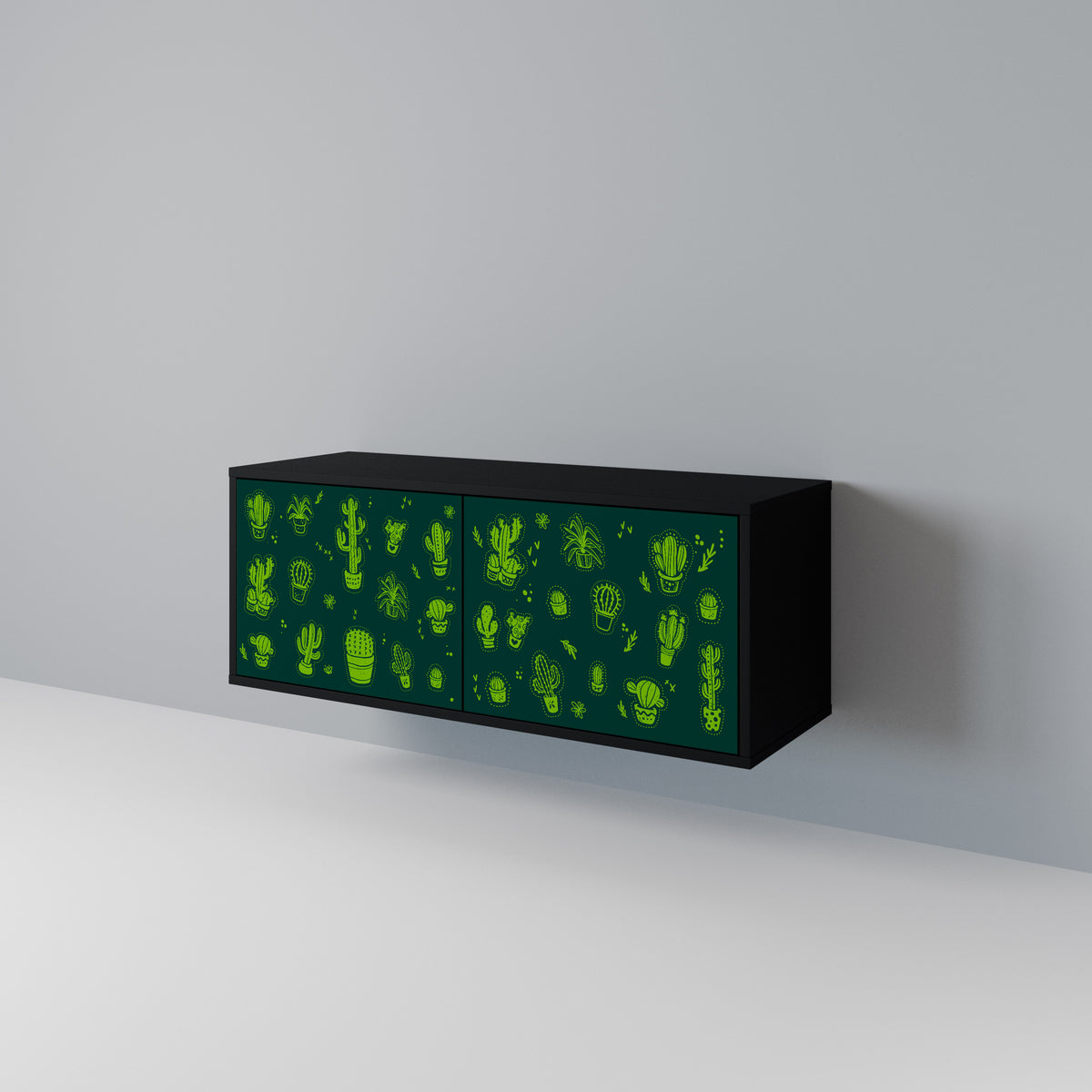 DESERT GREEN Kompaktní dvoudveřový TV stolek