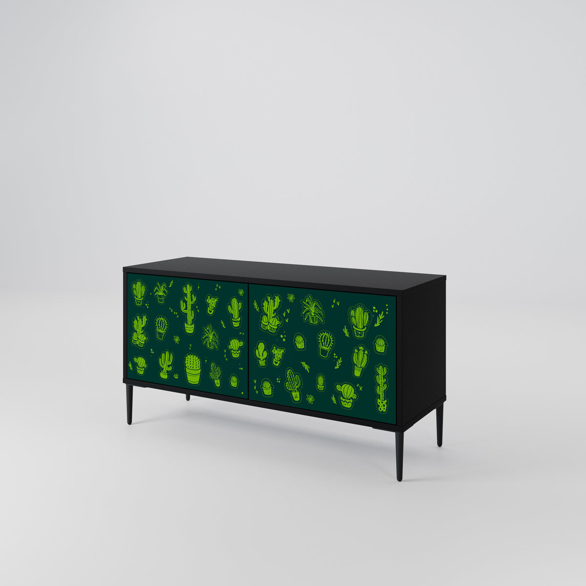 DESERT GREEN Kompaktní dvoudveřový TV stolek
