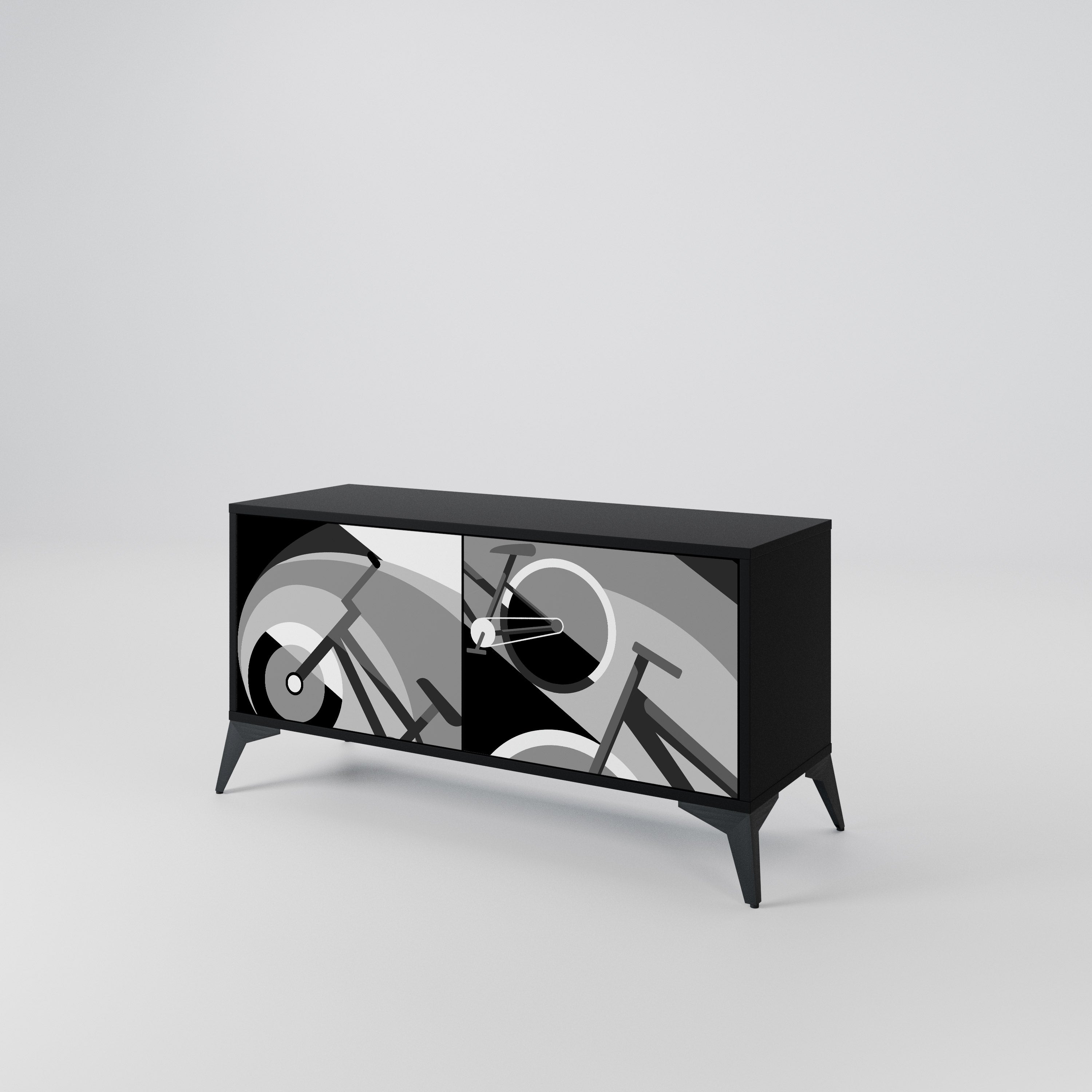BIKE ENERGY Compact 2-Door TV Cabinet