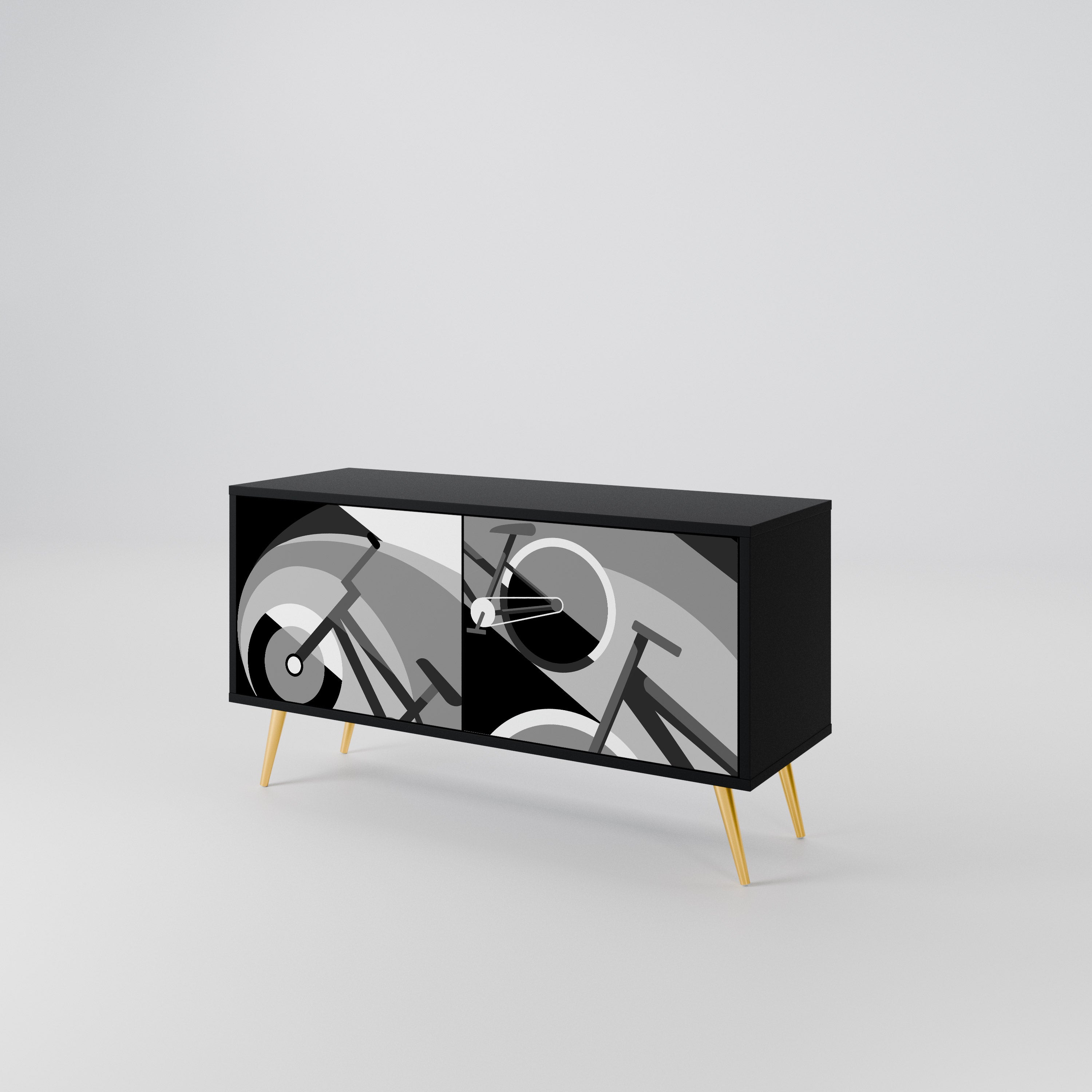 BIKE ENERGY Compact 2-Door TV Cabinet