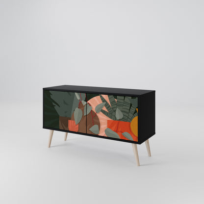 TROPICAL COMPOSITION Kompaktní dvoudveřový TV stolek