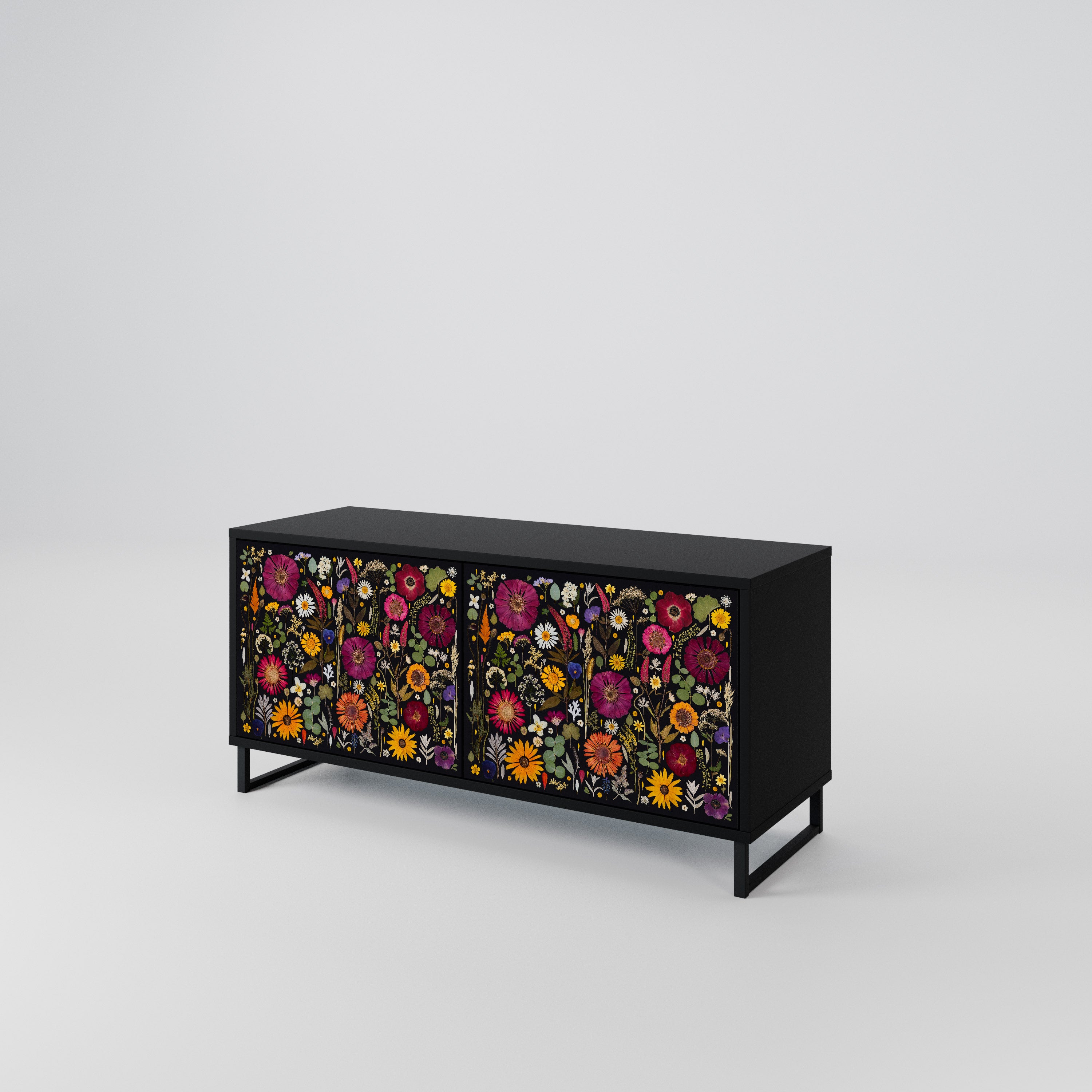 MIDNIGHT GARDEN Compact 2-Door TV Cabinet
